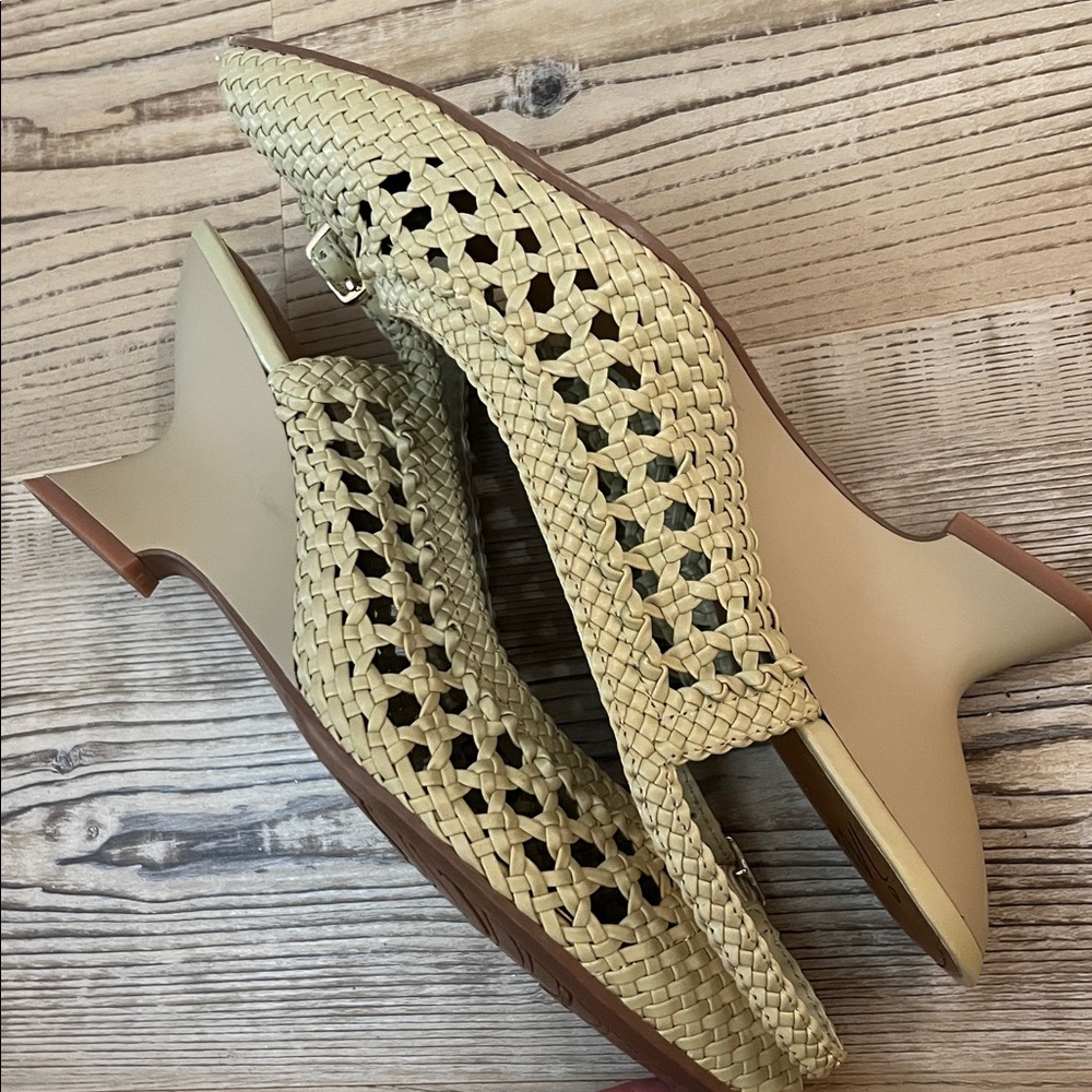 IMPO Women's Green Woven Slingback Flats - Picture 5 of 9